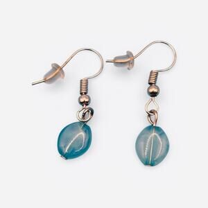Elegant Blue Aqua Drop Earrings